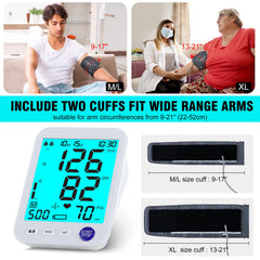 Urion BP monitor six-inch backlit display for easy night readings