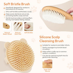 URMYWO rounded tip comb for tangle free detangling without pulling