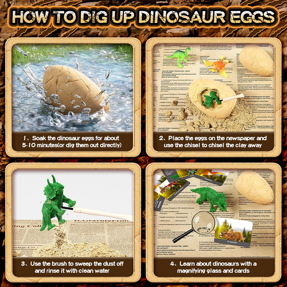 Uregoio learning cards reveal dinosaur history and traits