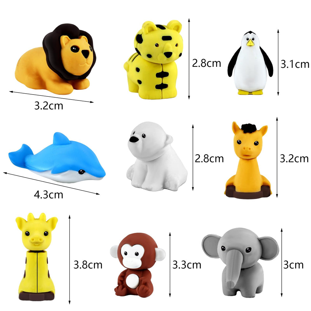 URSKYTOUS Classroom prizes, engaging rewards with animal erasers.