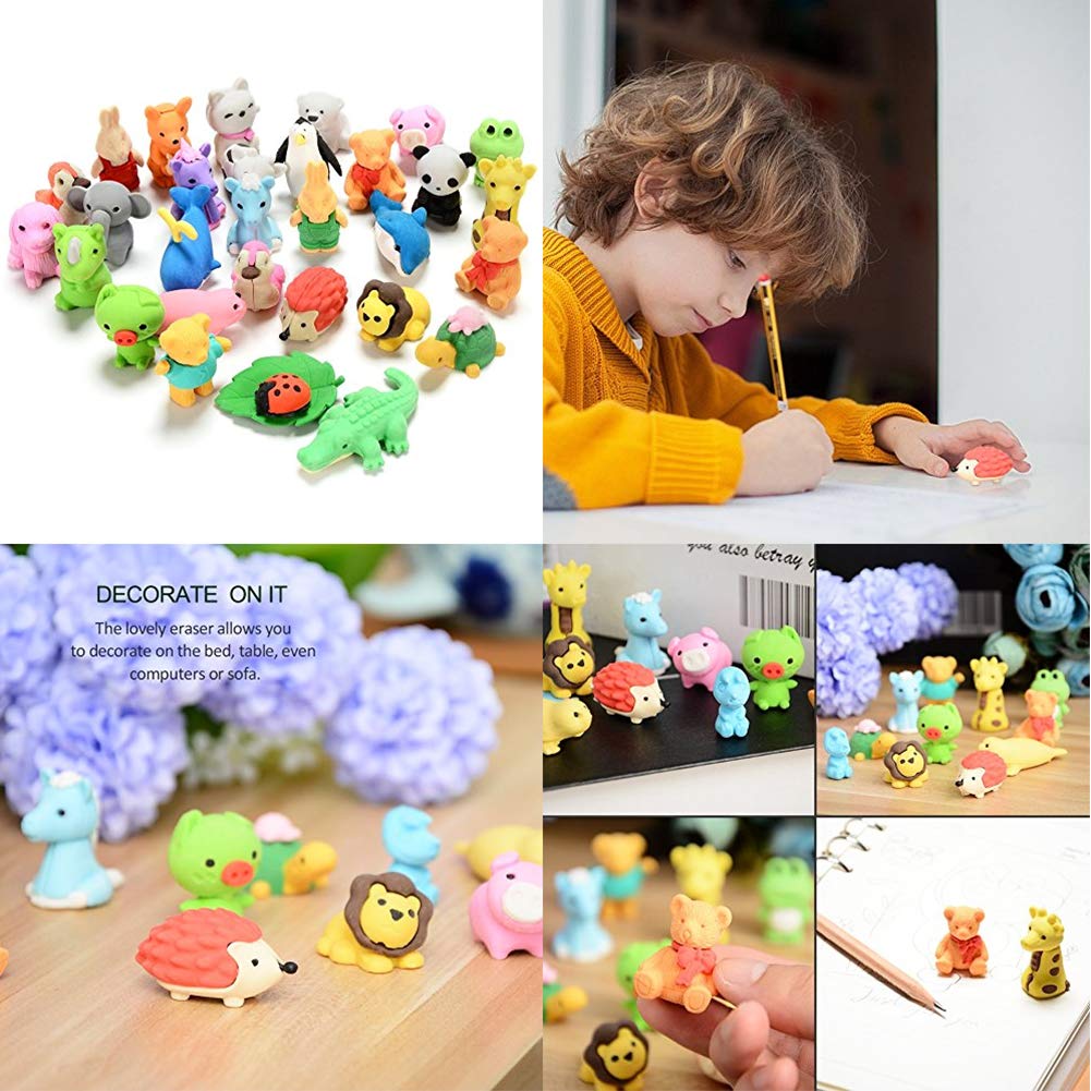 URSKYTOUS mini erasers non-toxic rubber safe for kids