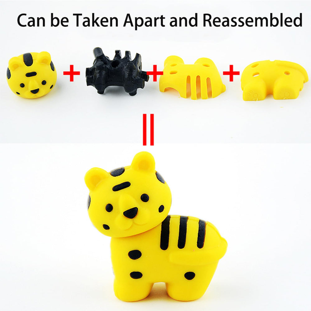 URSKYTOUS Puzzle Erasers remove and reassemble for hands-on fun.