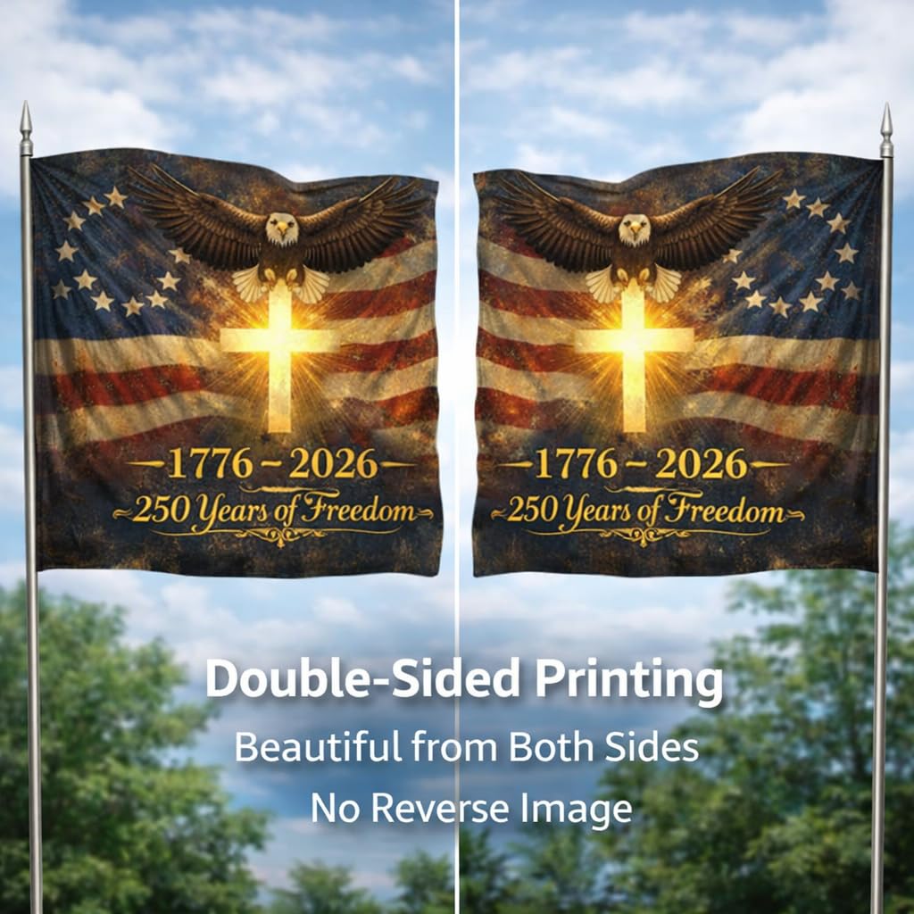 US 250 Flag features reinforced double-stitched edges to resist outdoor wear.
