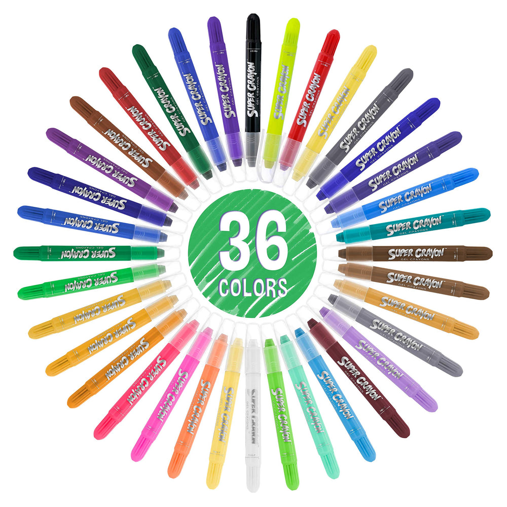 U.S. Art Supply jumbo twistable crayons gliding on paper for vibrant color details