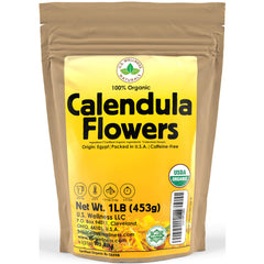 US Wellness Naturals Calendula Tea bulk bag showing organic calendula flowers for everyday infusions