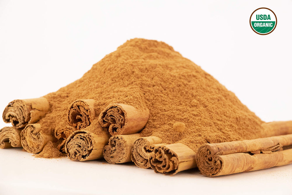 US Wellness Naturals Ceylon Cinnamon Powder in a baking scene for desserts and beverages