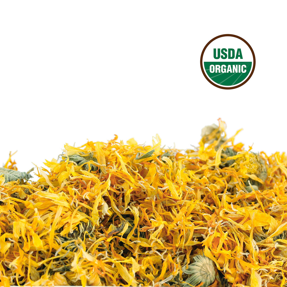 US Wellness Naturals Organic Calendula Flowers close-up, ideal for DIY skincare blends