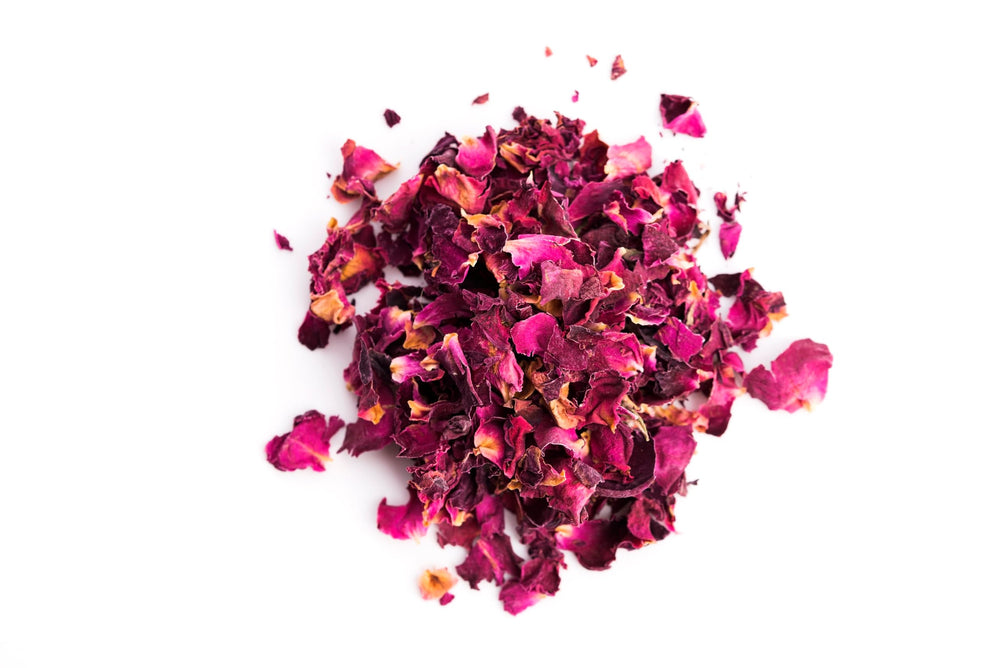 Bath time with US Wellness Naturals petals for relaxing, rosy aromatherapy