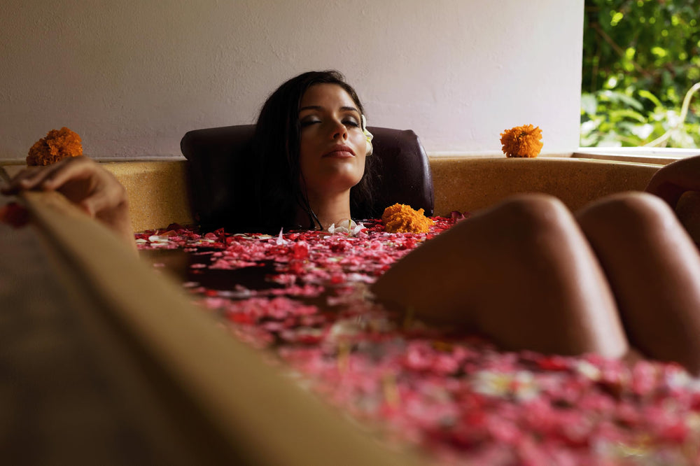 Sun dried and preserved color and fragrance in US Wellness Naturals rose petals