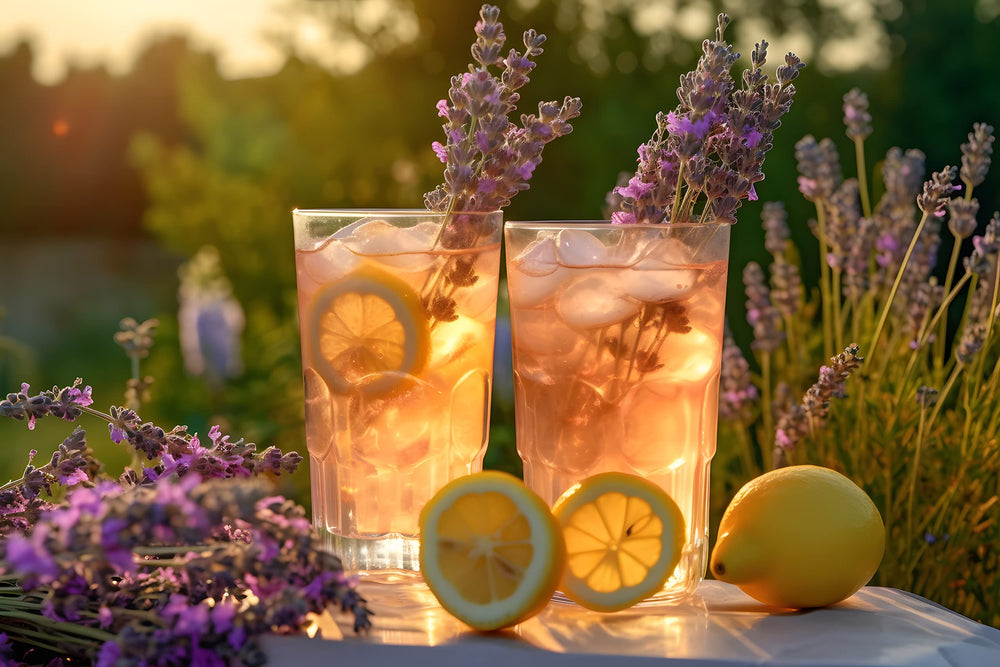 US Wellness Naturals tea brewing cup shows rich floral notes.