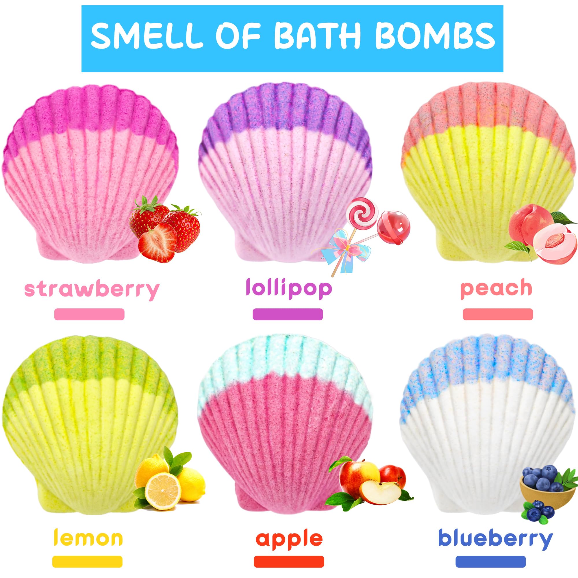 usand gift set mermaid bath bombs ideal for Christmas or birthdays.