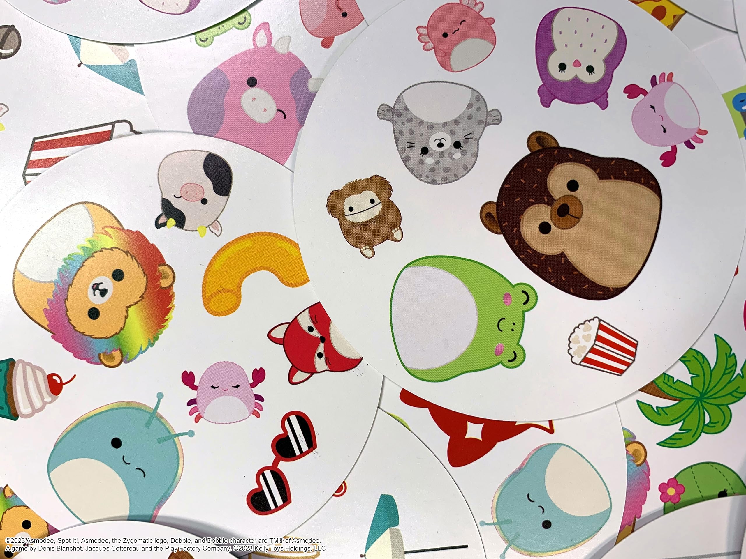 USAOPOLY Spot It! Squishmallows 2-8 players visual for shared family fun.
