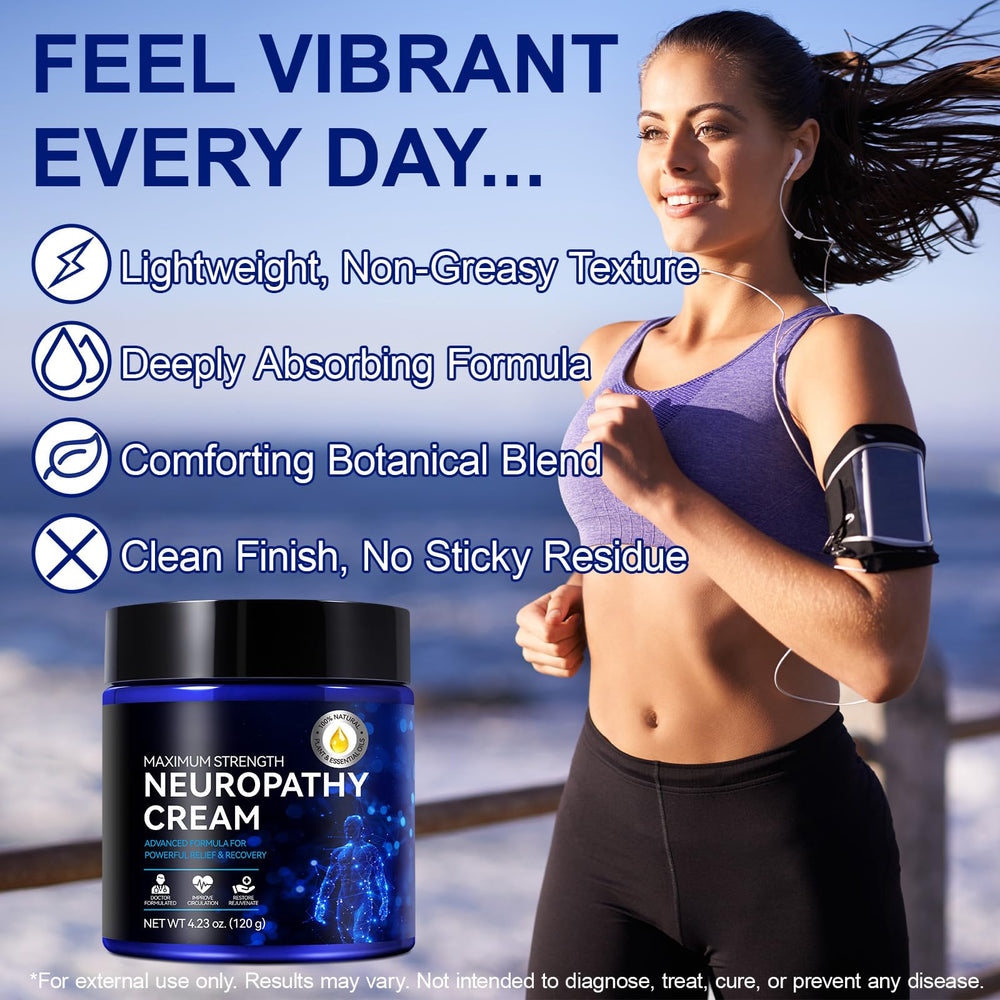 USBSREGARDS Neuropathy Cream absorption shot shows rapid hydration