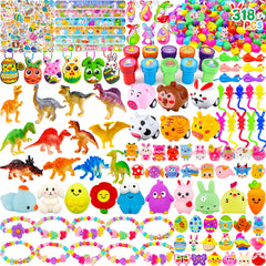 uscan Easter eggs with toys inside arranged for a kid-friendly egg hunt