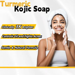 Uselective lemon-turmeric glow soap bar lather reveals rich foam for daily cleansing.