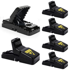 USKICH 6-pack mouse traps indoor image shows compact design for easy home placement.