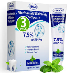 USKICH toothpaste pack with nano-hydroxyapatite for enamel strength and fresh breath