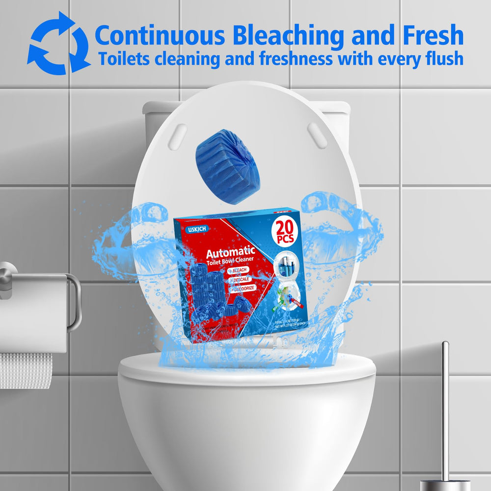 USKICH blue tablet dissolving in water shows simple use