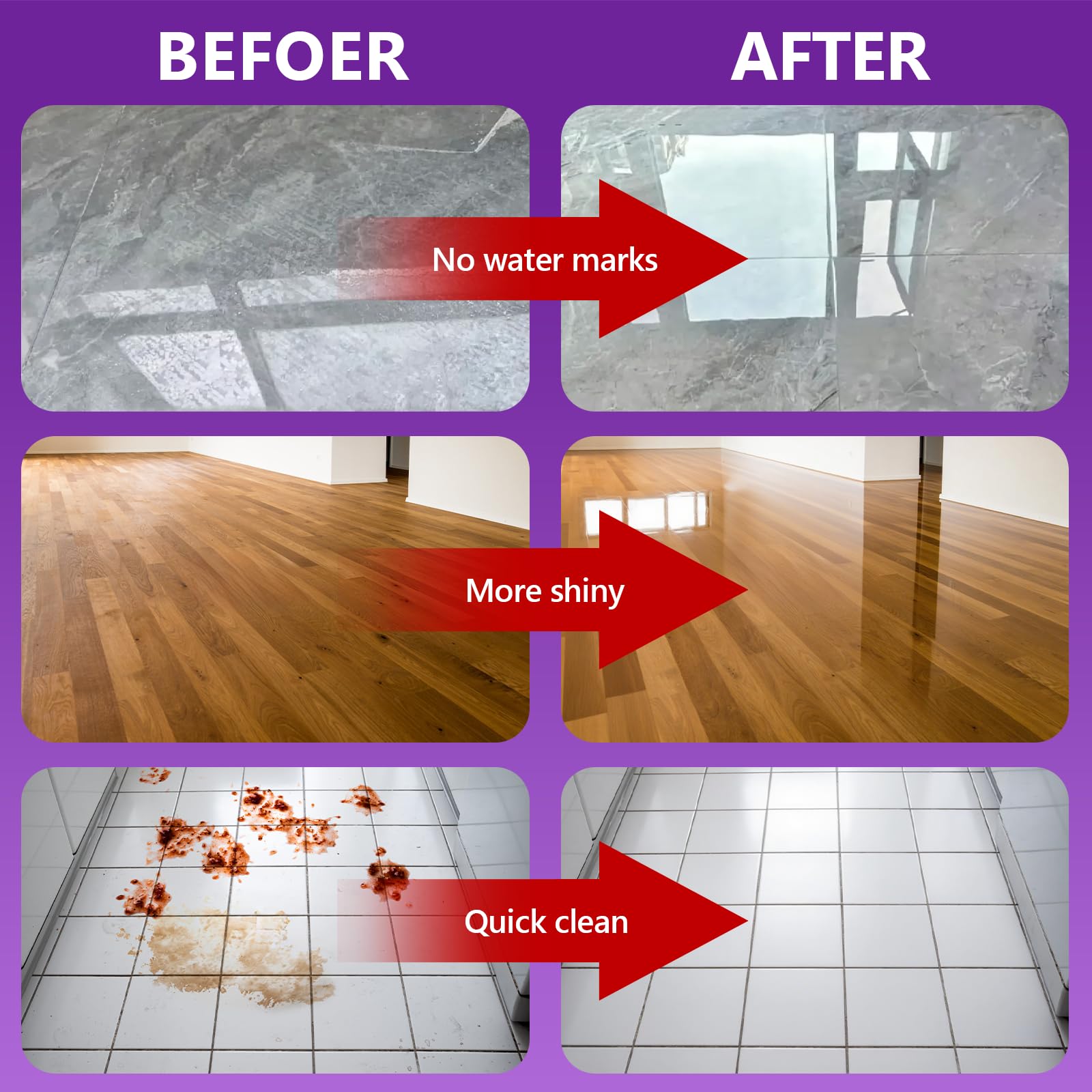 USKICH floor cleaning solution used on hardwood floors for cleaning