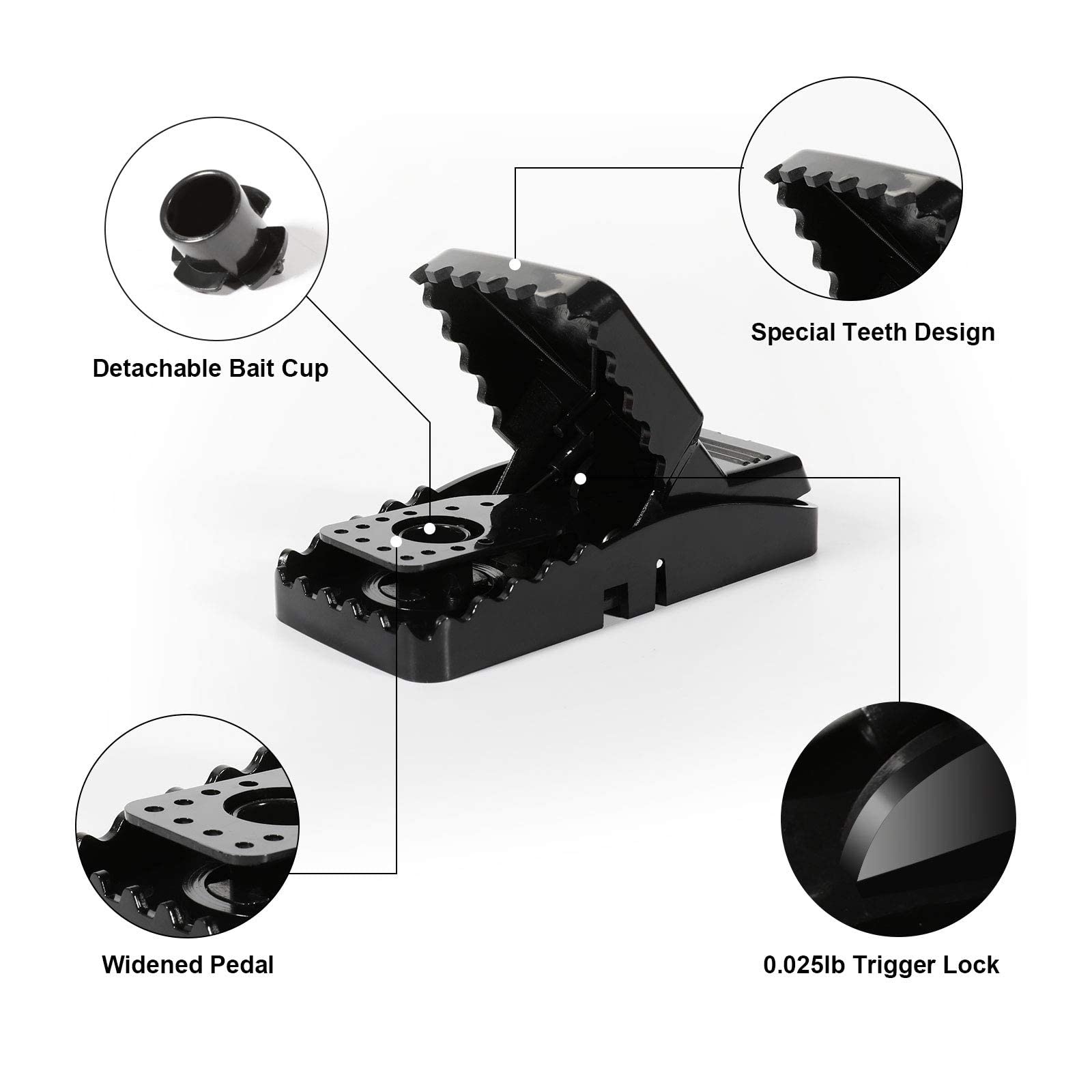 USKICH mousetrap set action image demonstrates quick-set spring for fast capture.