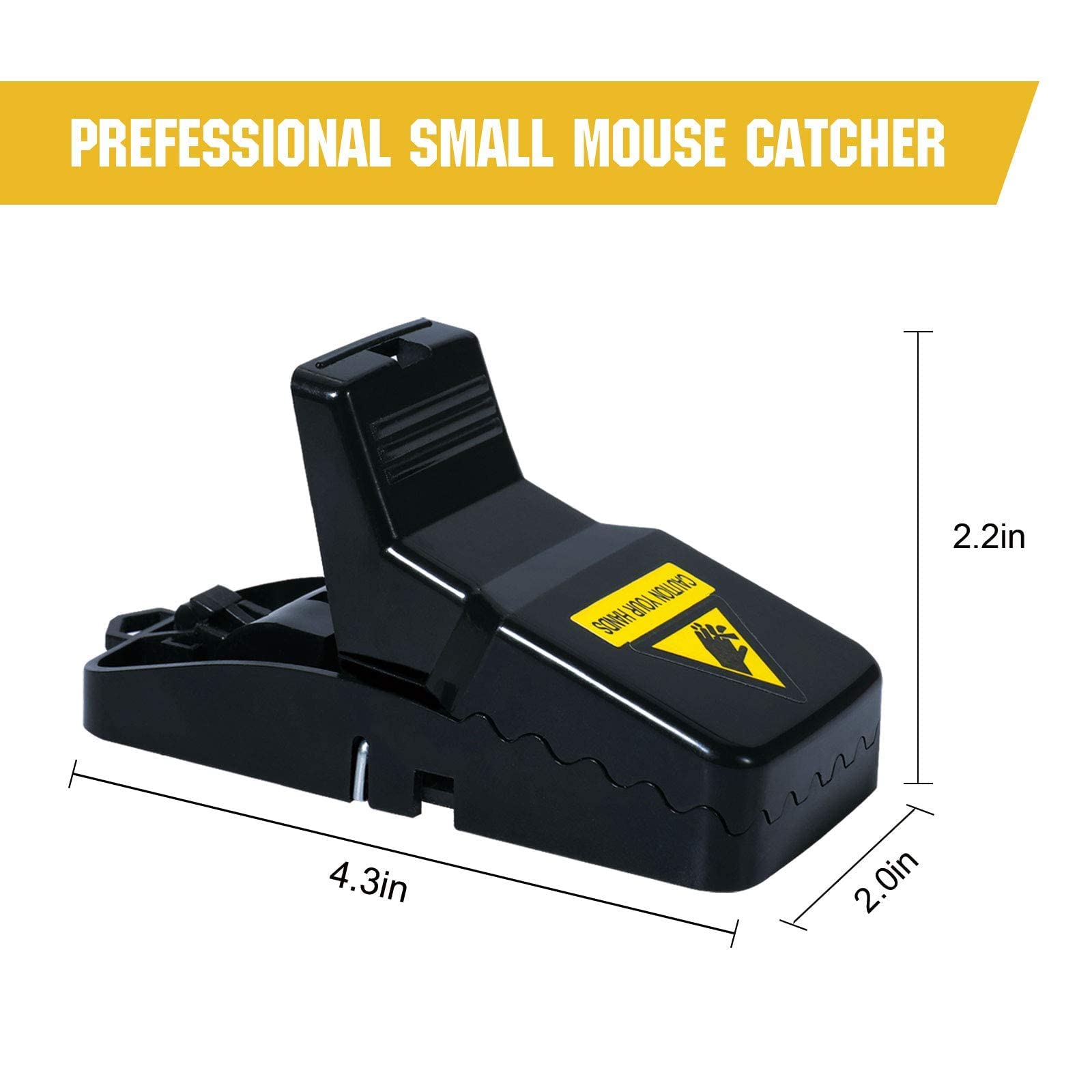 USKICH quick-set mousetrap with double spring for fast capture.