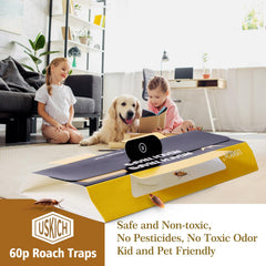 USKICH roach traps designed for dark-area placement behind toilets