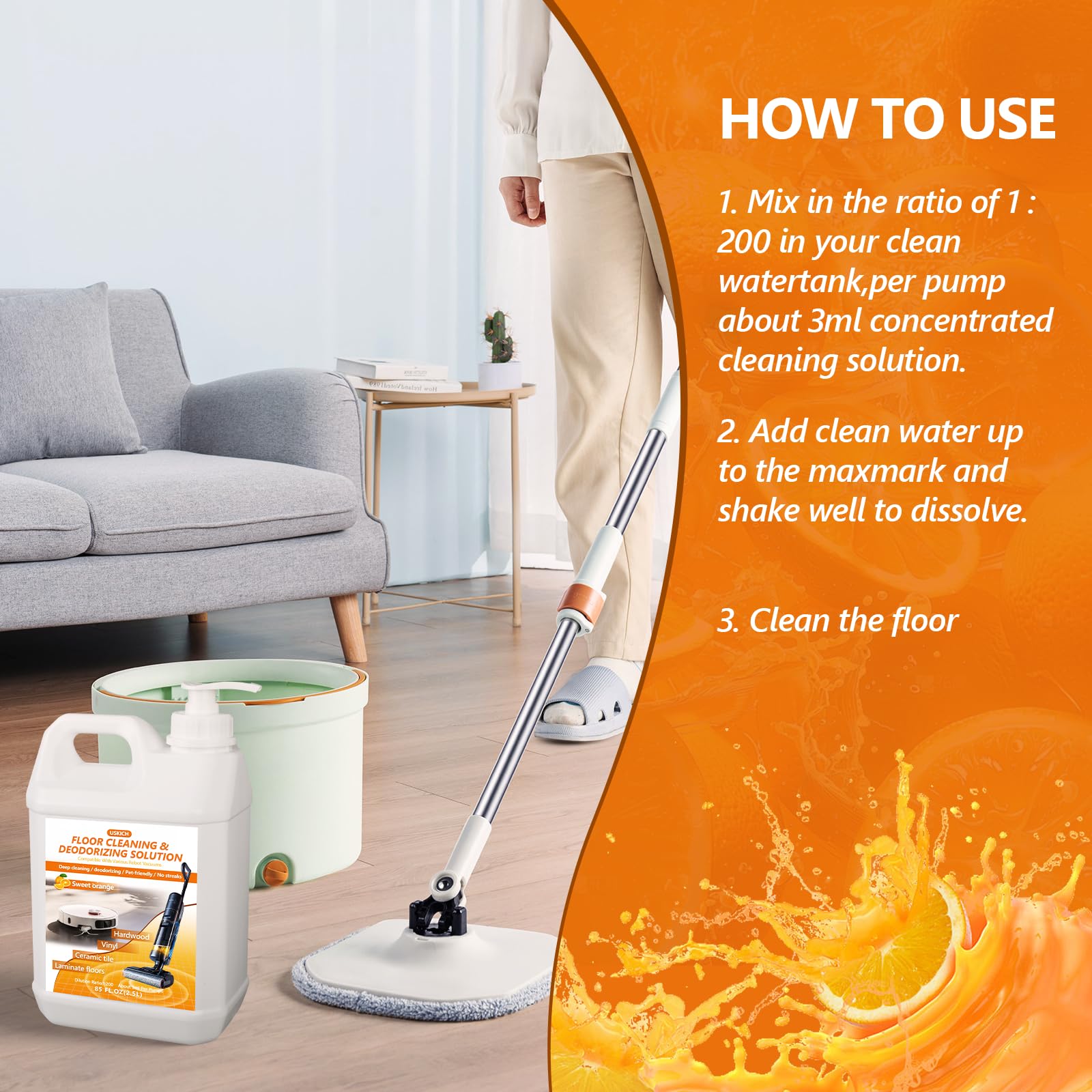 USKICH compatible with Roborock and iFLOOR vacuums for efficient cleaning.