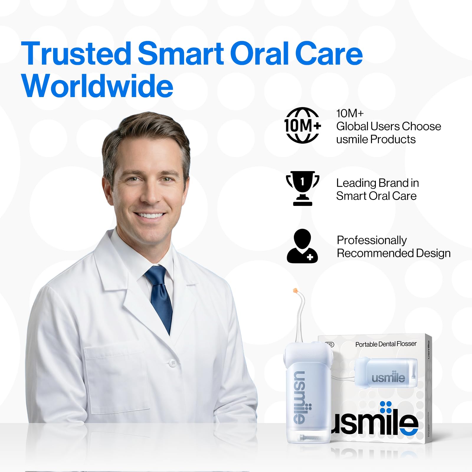 usmile C10 four modes for personalized cleaning including gentle settings