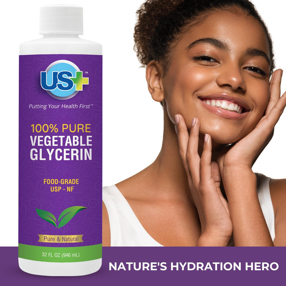 US+ glycerin with pharma and food-grade purity for safe cosmetic use