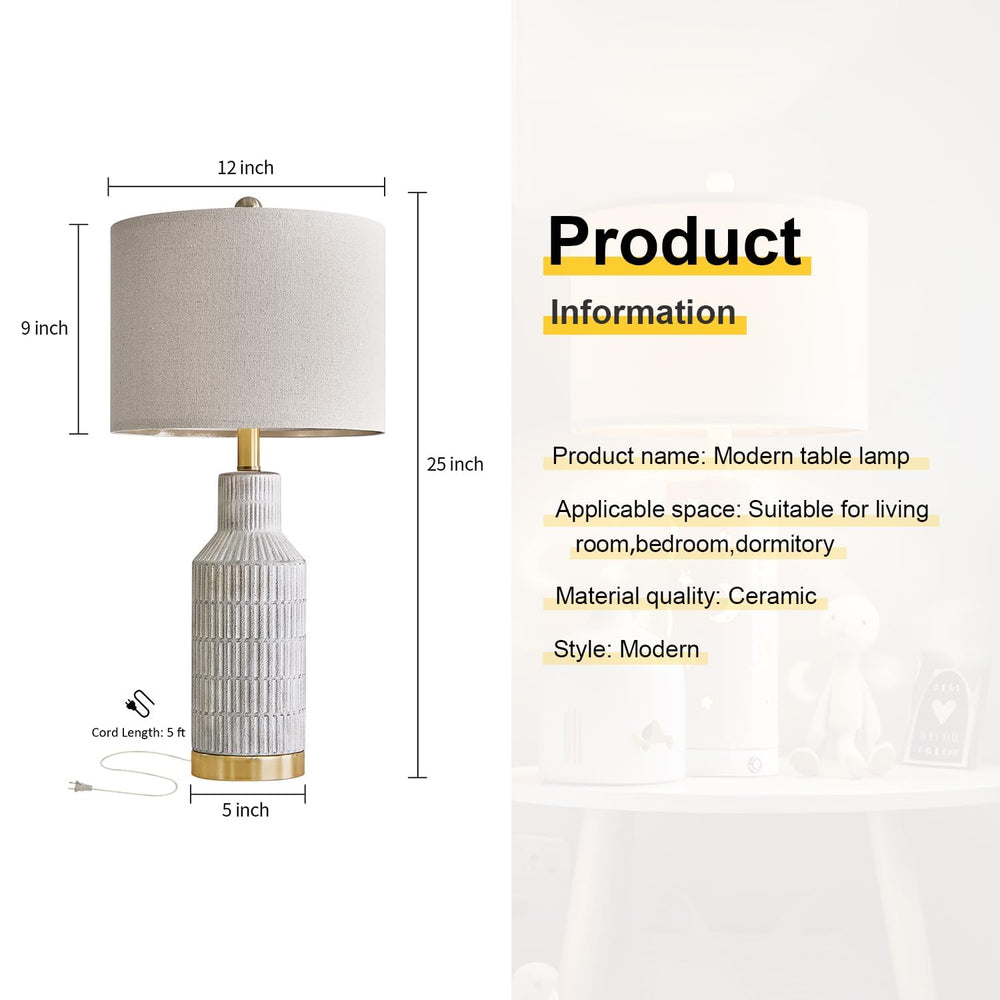 Compact lamp base with 5-inch footprint for small tables