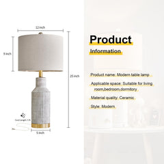 Compact lamp base with 5-inch footprint for small tables