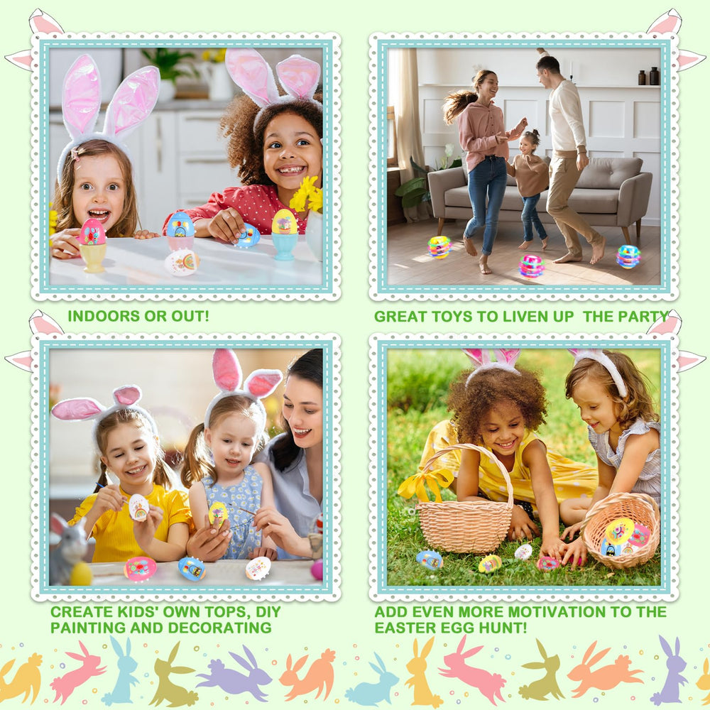 Utbttor Easter Egg Spinner glow in dark for nighttime party moments.