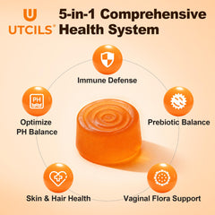 Utcils Bacillus coagulans MTCC 5856 viability graphic illustrating probiotic stability.