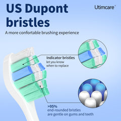 Easy snap-on installation for quick replacement on Philips Sonicare handles