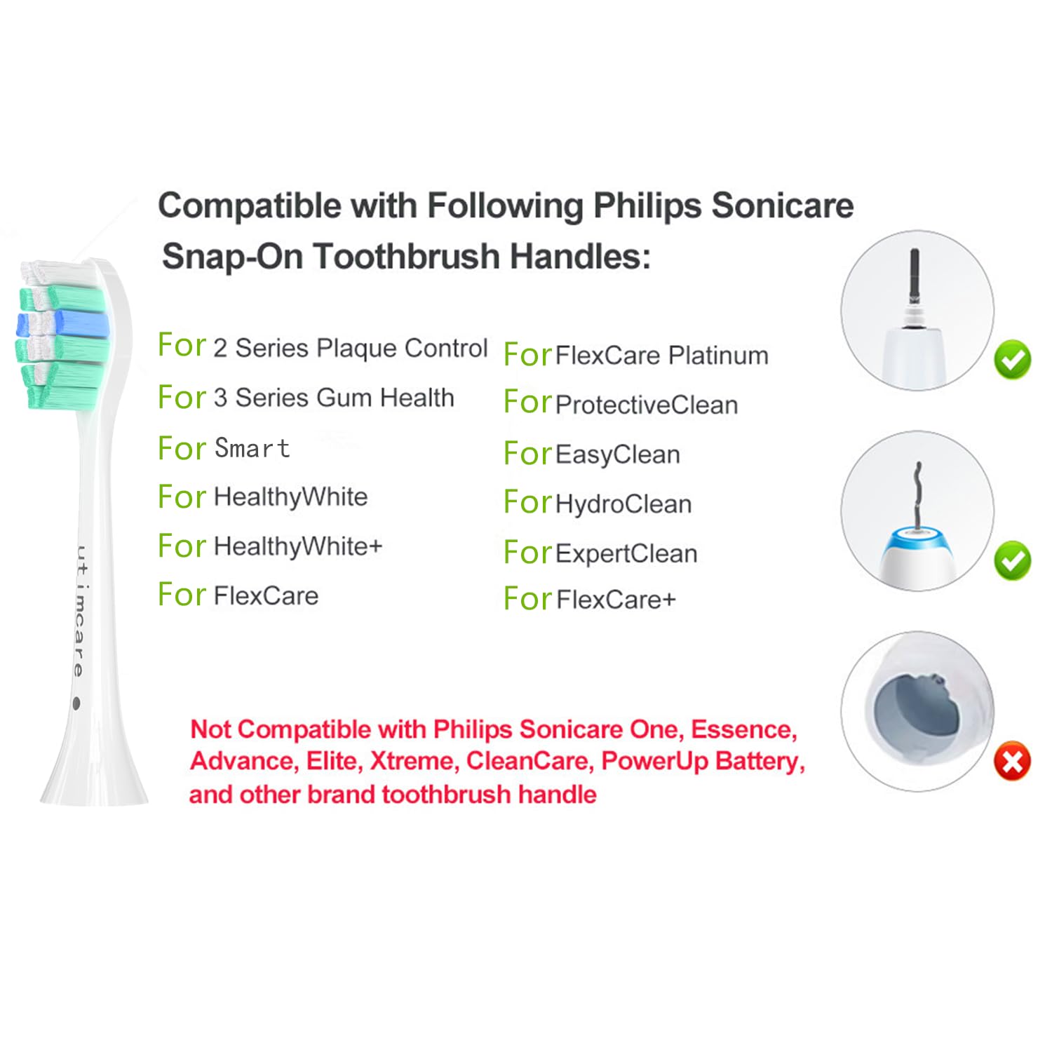 Individually wrapped Utimcare heads protect bristles during travel and storage