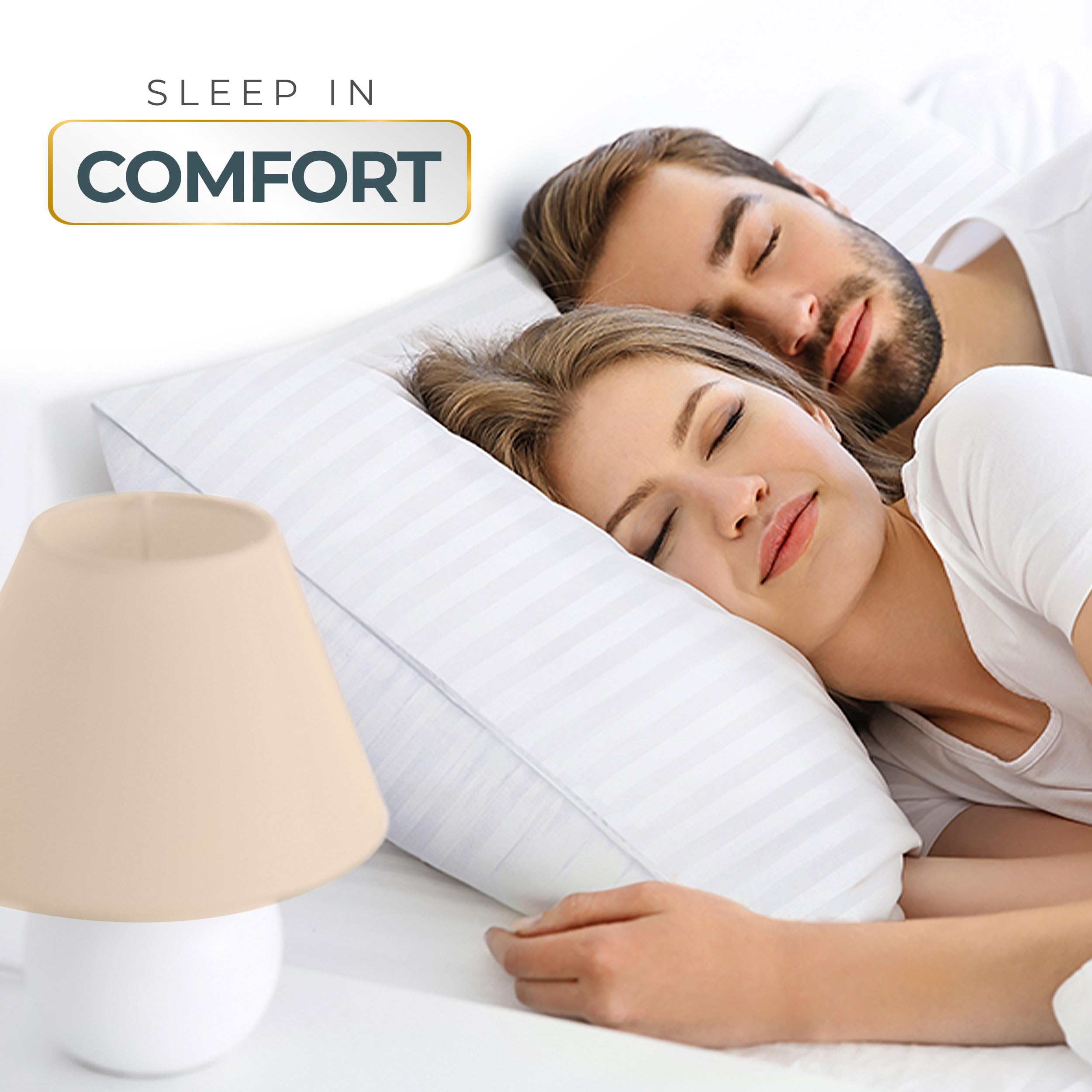 Utopia Bedding easy-care pillows suitable for simple spot cleaning