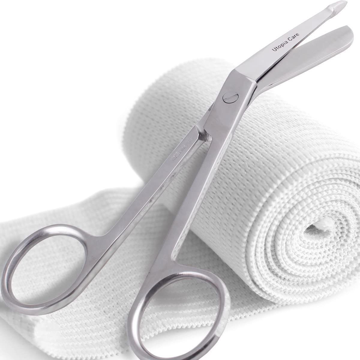 Utopia Care Bandage Scissors cut tape and gauze cleanly for efficient medical tasks