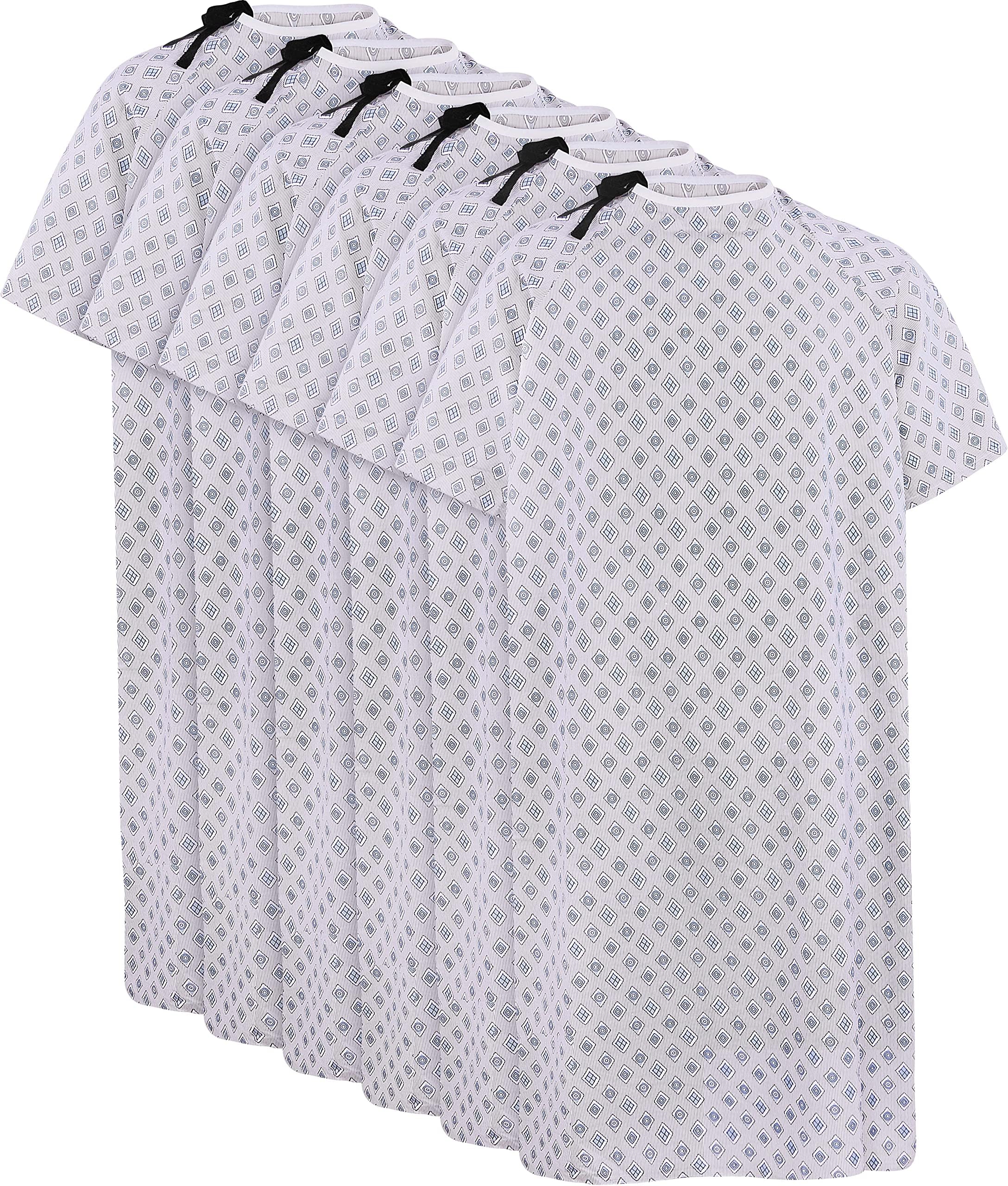 Utopia Care unisex hospital gown with back tie and long length for full coverage.