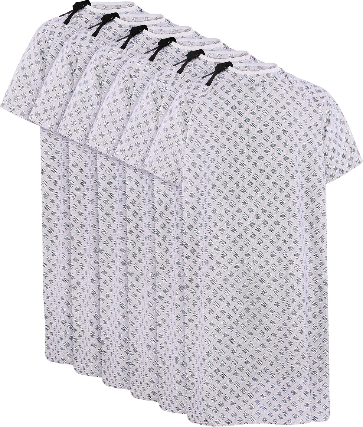 Utopia Care unisex hospital gown with back tie and long length for full coverage.