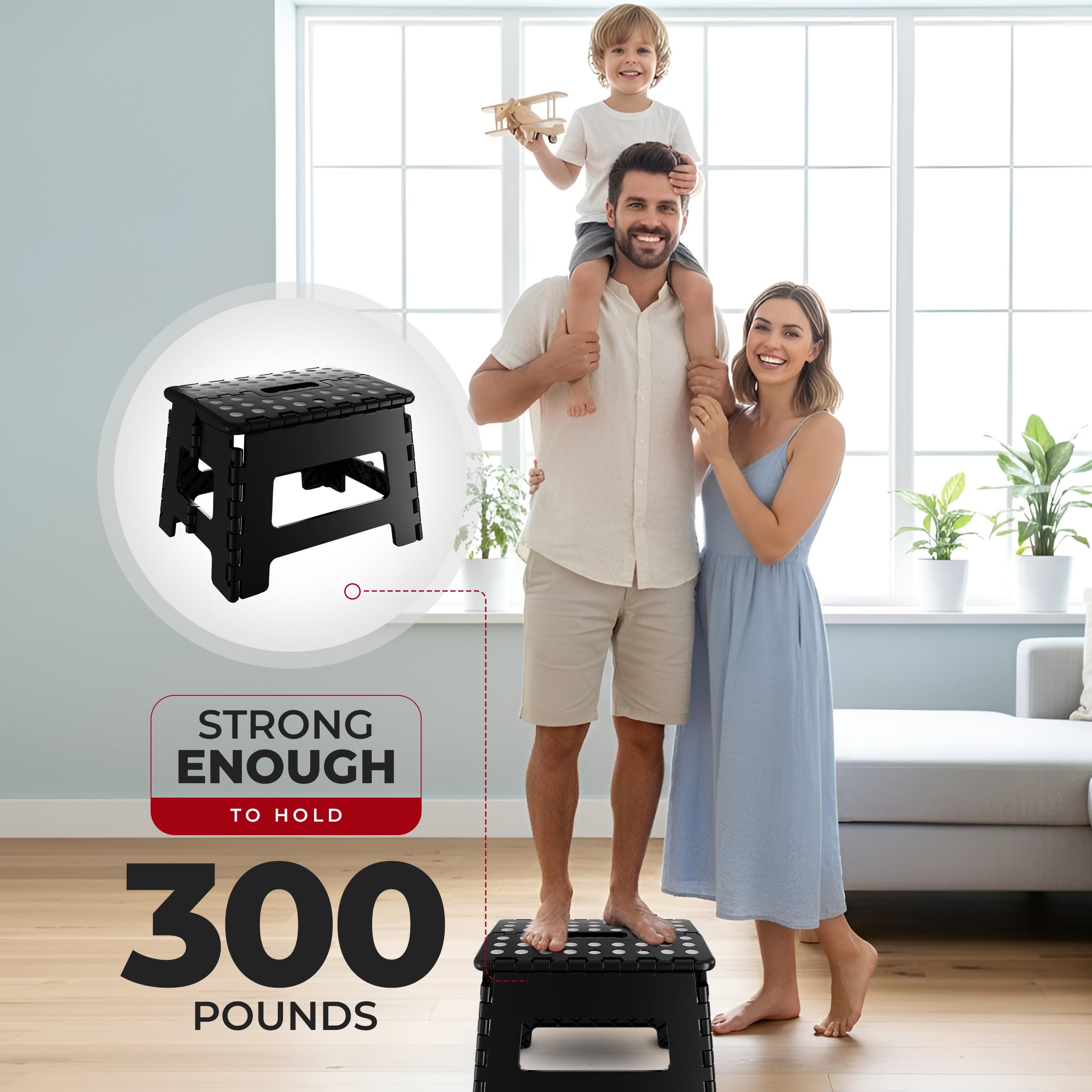 Utopia Home lightweight and strong plastic construction supports daily tasks.