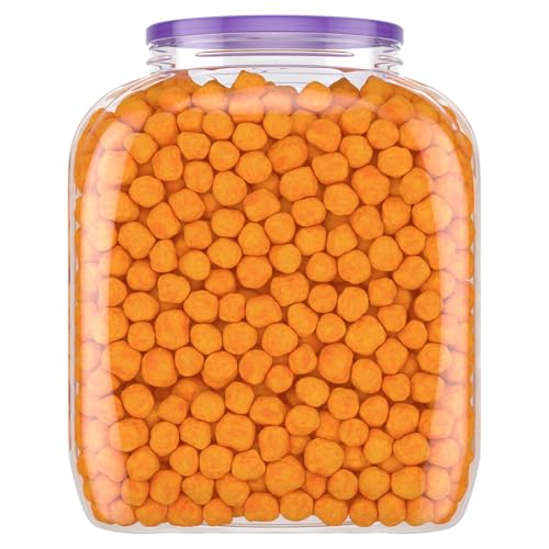 Utz Cheese Balls Barrel large size makes parties or family gatherings more convenient.