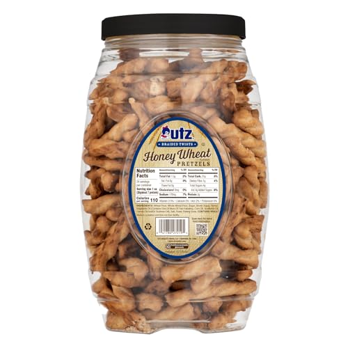 Utz honey wheat pretzel twists on a party table for sharing.