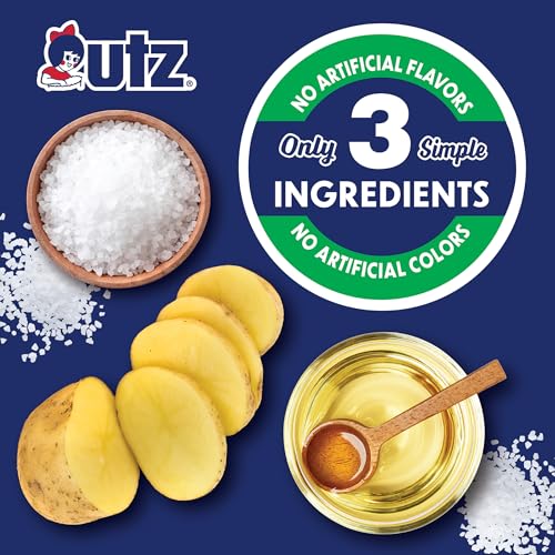 Utz Original Potato Chips on-the-go packaging ideal for lunch boxes and travel.
