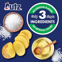 Utz Original Potato Chips on-the-go packaging ideal for lunch boxes and travel.