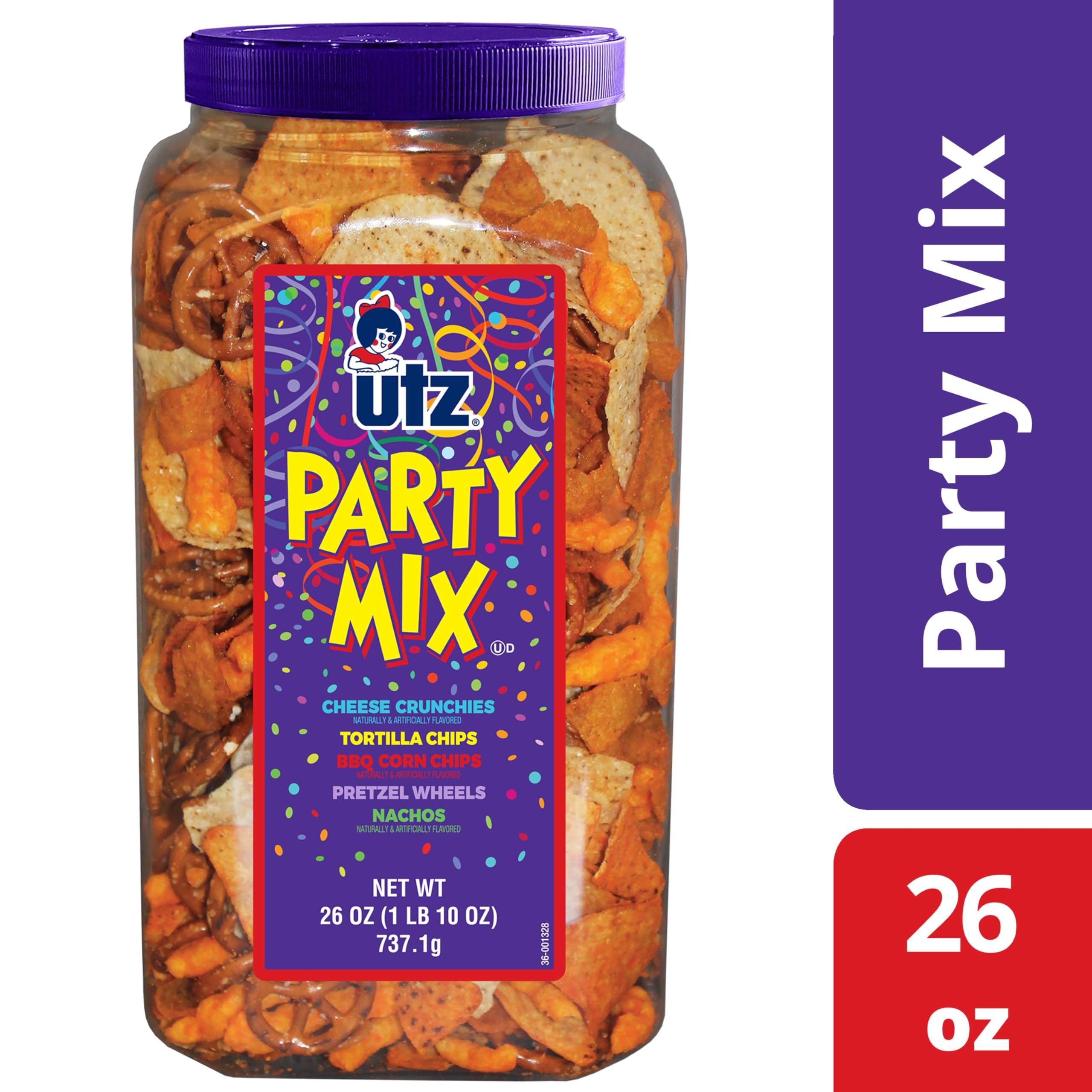 Utz Party Mix corn tortillas variety for dipping and snacking
