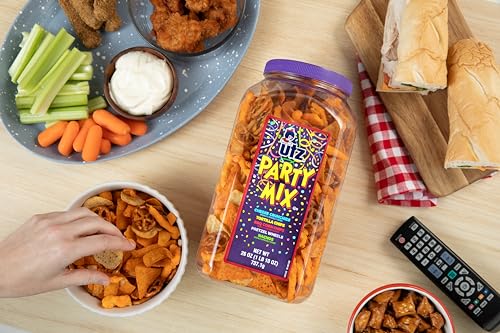 Utz Party Mix pretzel wheels close-up, ideal for party platters
