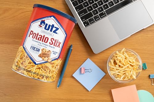 Close-up of Utz Potato Stix Original crispy texture.