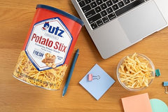 Close-up of Utz Potato Stix Original crispy texture.