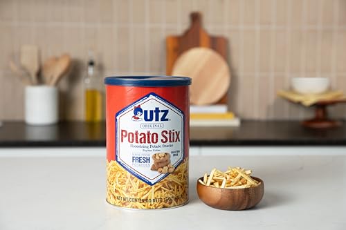 Utz Potato Stix Original displayed as a party snack.