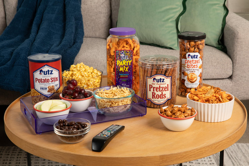 Road-trip ready Utz Potato Stix Original sticks.